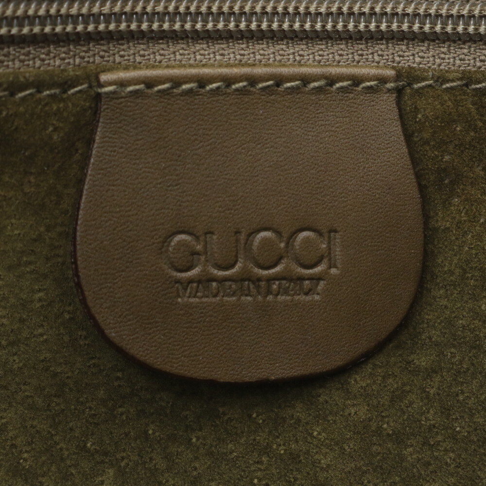 Vintage Old Gucci Leather Shoulder Bag with Gold Hardware, Model 001 115 1206... - Picture 10 of 11